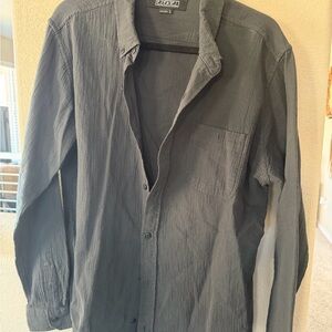 Ezekiel Charcoal Button-Up Shirt